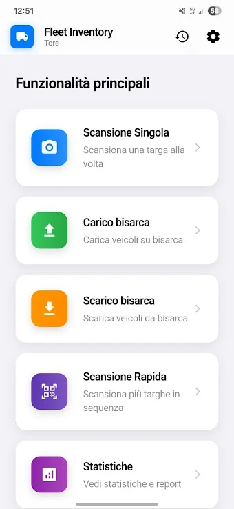Funzioni principali di Fleet Inventory